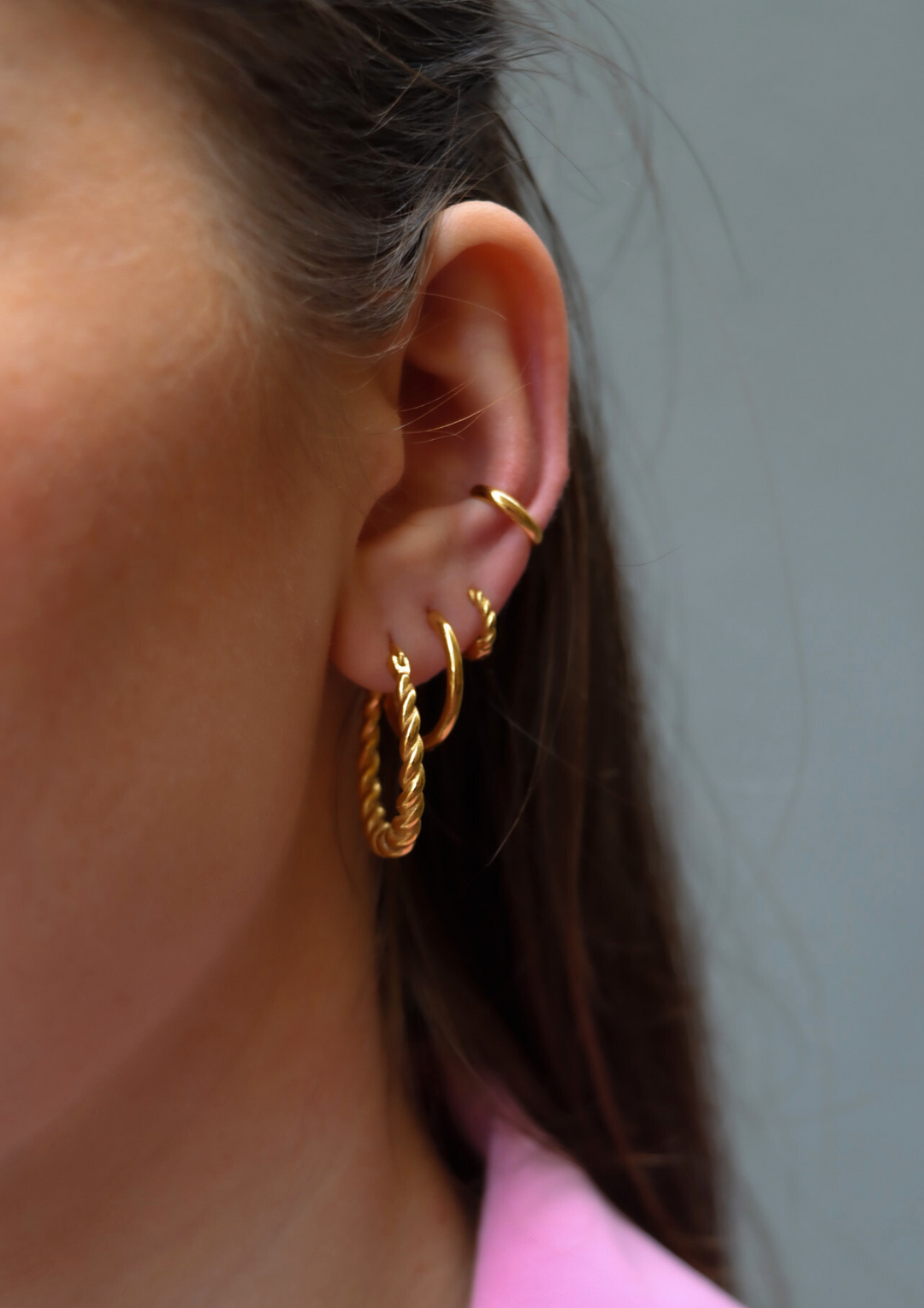 Jolie Ava Twisted - Earstacking Set (wasserfest)
