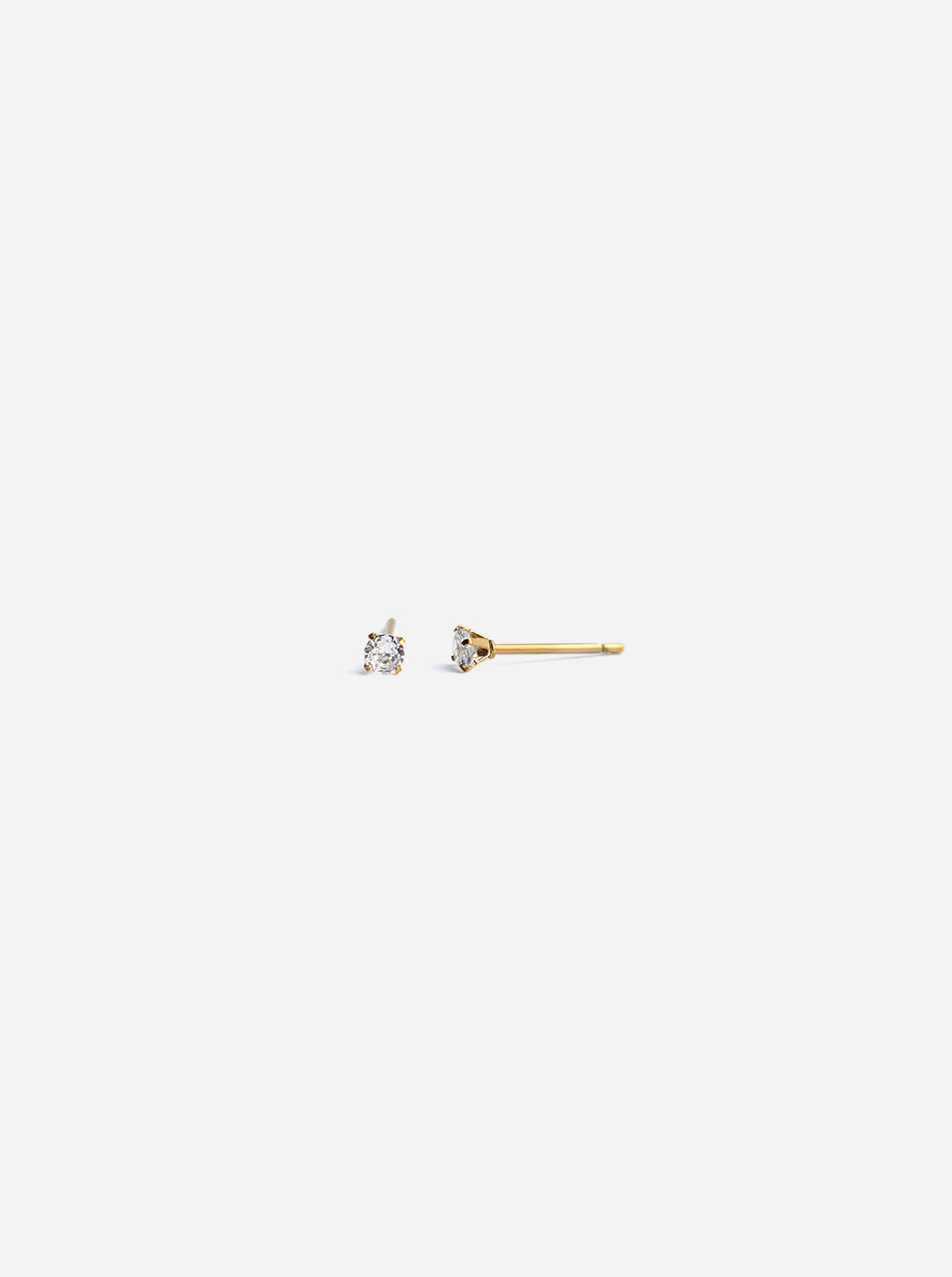 Single Zircone Stud - Ohrstecker (wasserfest)