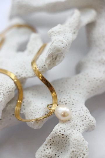 Amélie Big Pearl Necklace - Halskette (wasserfest)