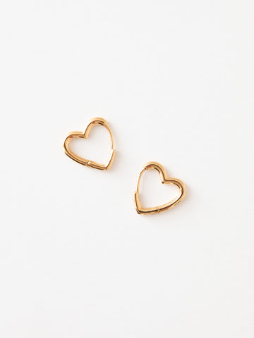Little Heart Hoop - Creolen Kinder (wasserfest)