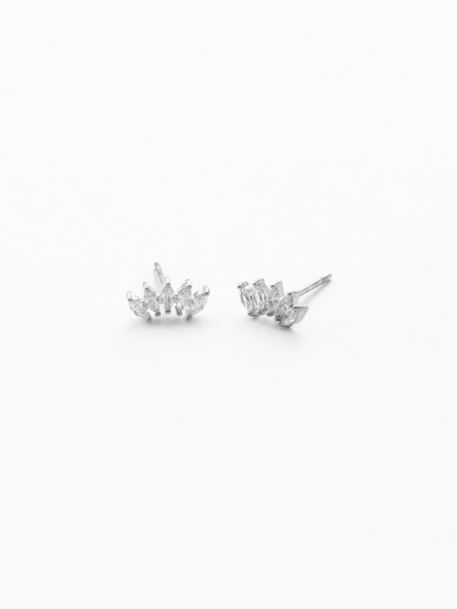 Crystal Flower Stud - Ohrstecker (wasserfest)