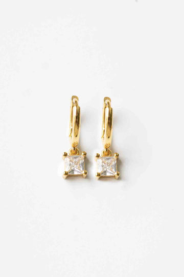 Click Hoop Square Crystal - Creolen (wasserfest)