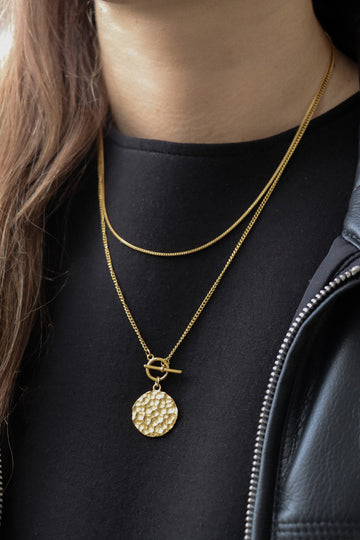 Personalized Tonia Coin Necklace - Halskette (wasserfest)