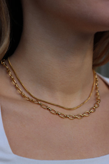Everyday Amélie Round Freya Necklace - Halsketten Layering Set (wasserfest)