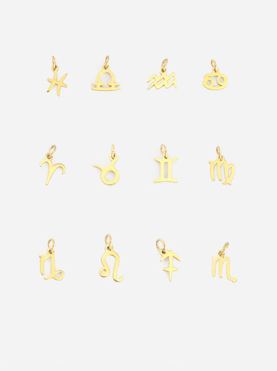 Personalized Zodiac Sign Charm - Sternzeichen Anhänger (wasserfest)