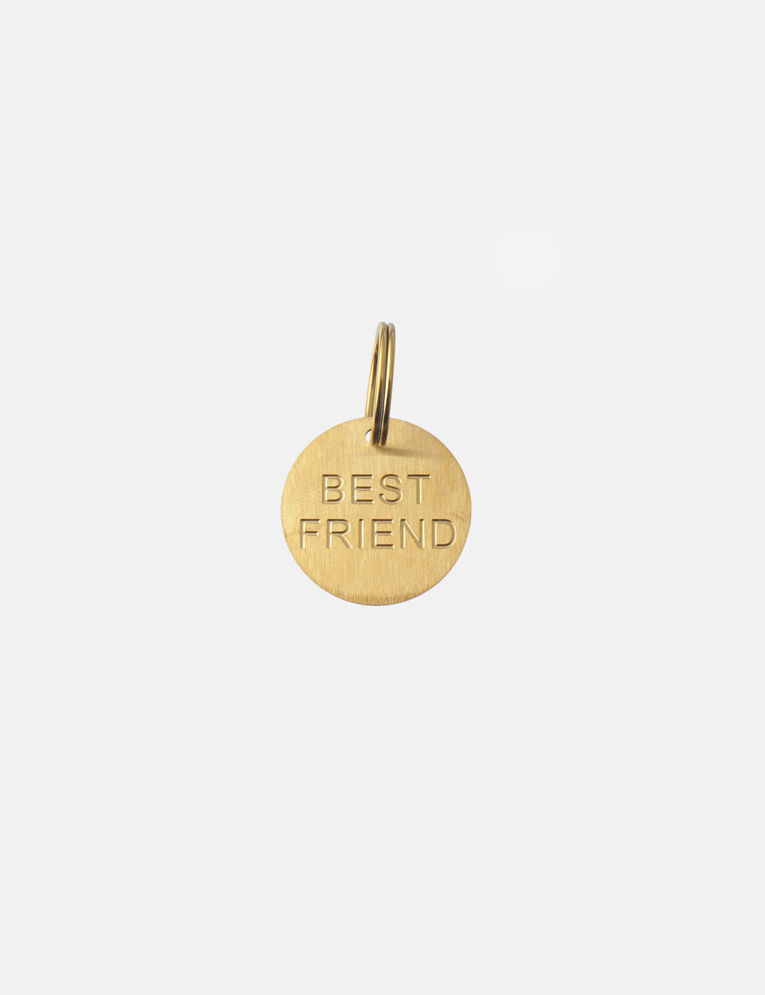 Personalized Bold Best Friend Charm (matt) - Anhänger (wasserfest)