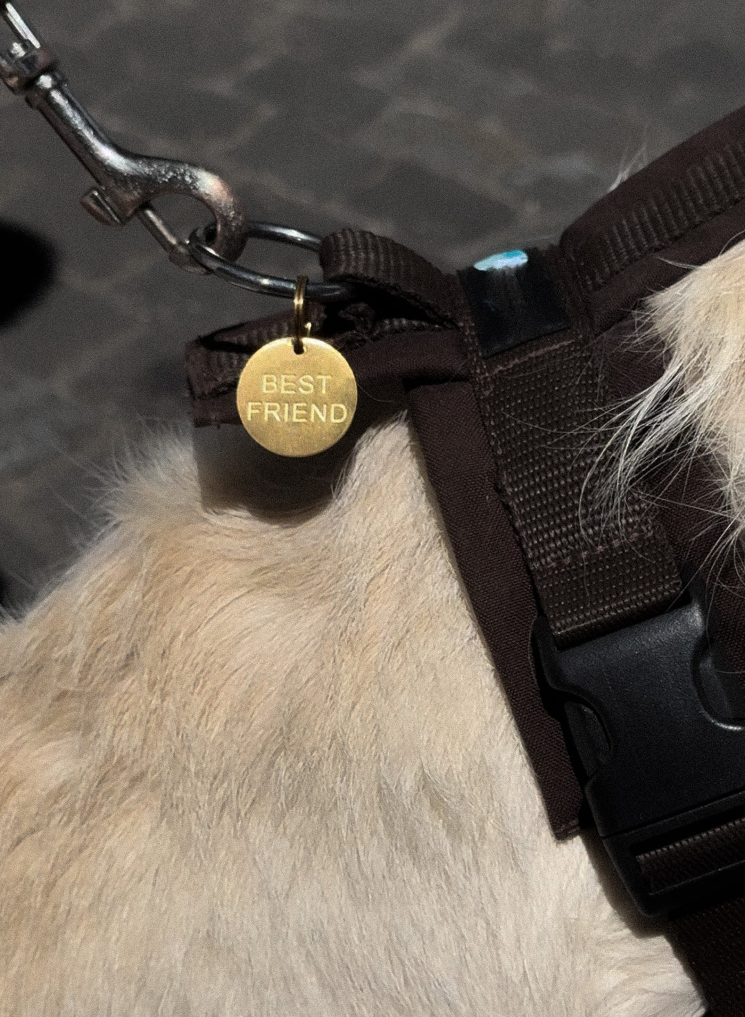 Personalized Bold Best Friend Charm (matt) - Anhänger (wasserfest)