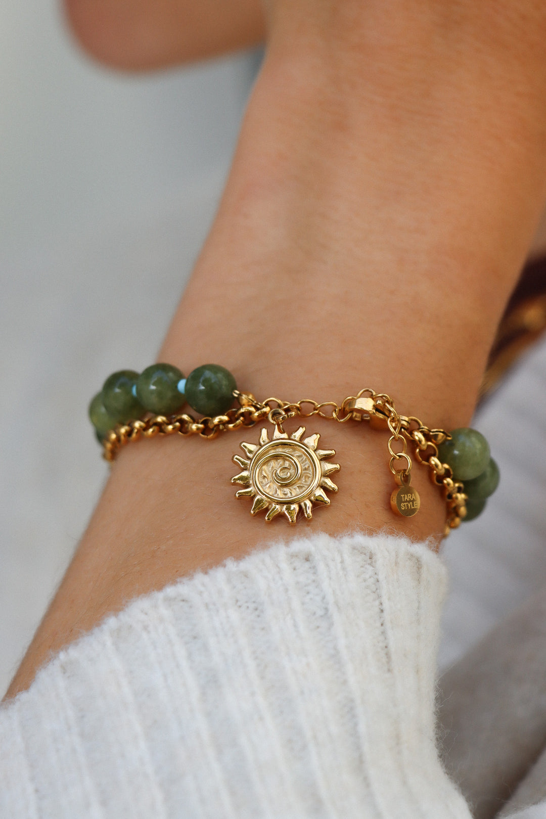 Personalized Big Sun Charm - Anhänger (wasserfest)