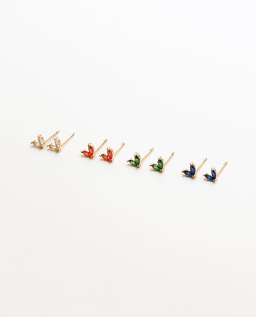 Butterfly Zircone Stud - Ohrstecker (wasserfest)
