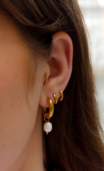 Coco One Pearl Hoop - Creolen (wasserfest)