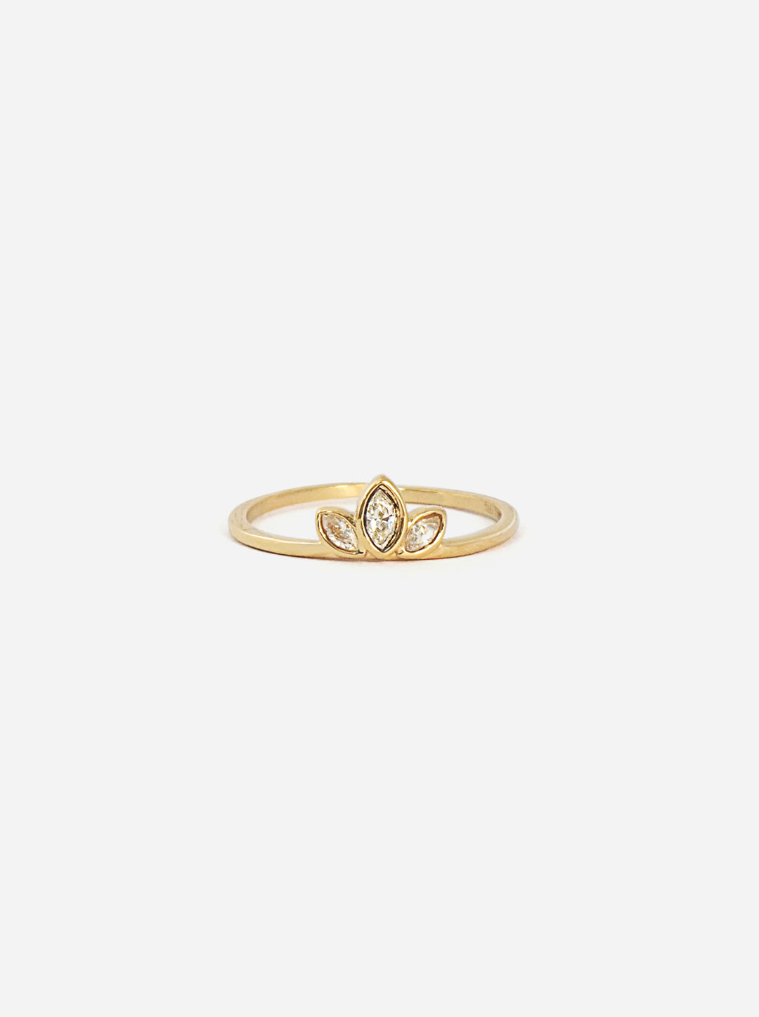 Crystal Flower Ring - Fingerring (wasserfest)