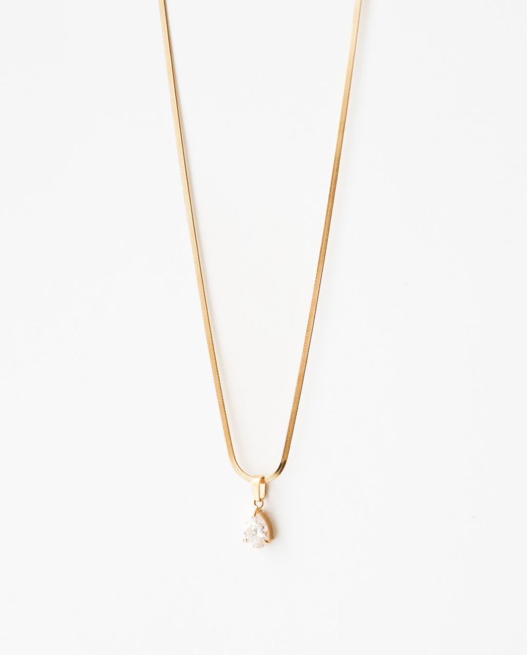 Amélie Drop Zircone Necklace - Halsketten (wasserfest)