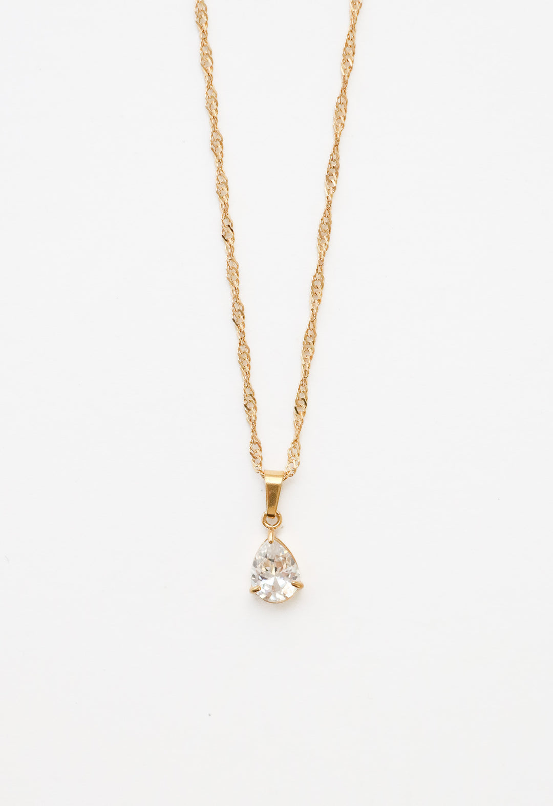 Valeria Drop Zircone Necklace - Halsketten (wasserfest)