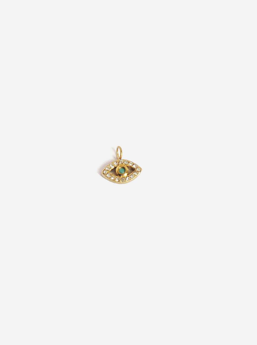 Personalized Fatima Eye Zircone Charm - Anhänger (wasserfest)