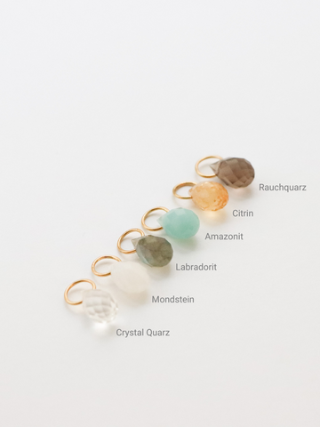 Personalized Twisted Moon Love Studs - Ohrstecker (wasserfest)