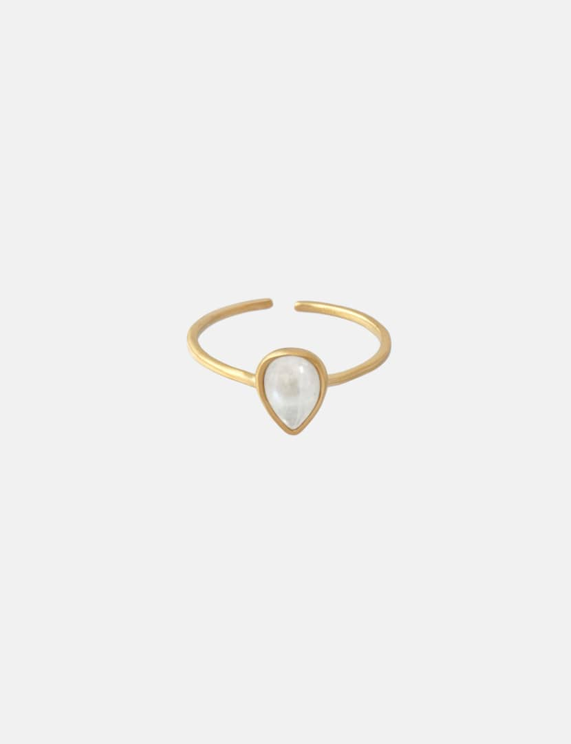 Isabelle Moon Ring (matt) - Fingerring (wasserfest)
