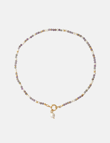 Santorini Lavendel Necklace - Halskette (wasserfest)