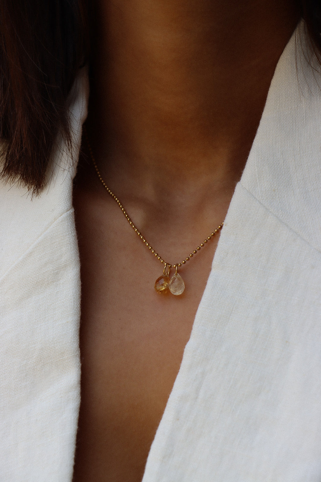 Personalized Maya Moon Love Necklace - Halskette (wasserfest)