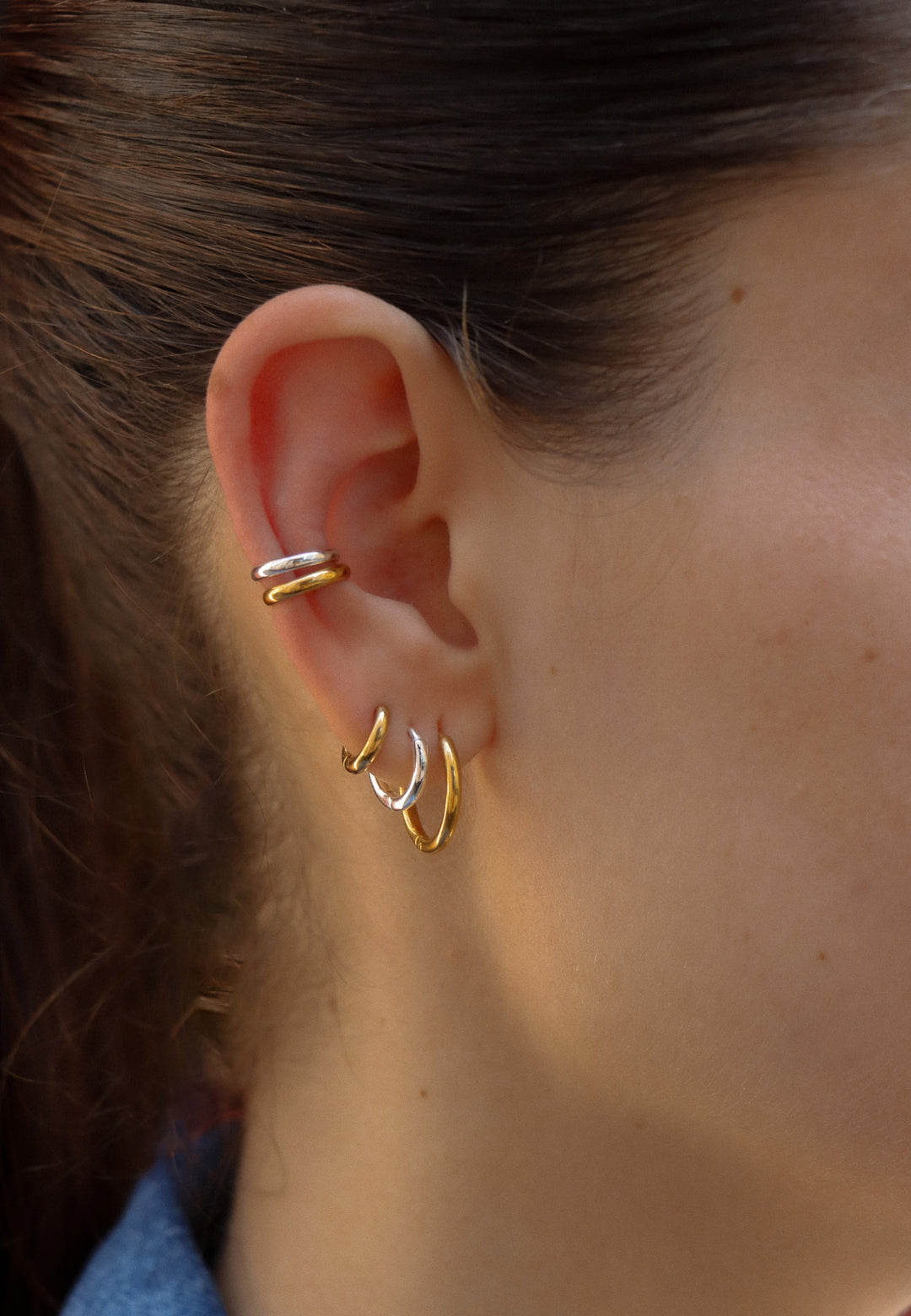 Mara Bicolor Earcuff - Ohrklemme Set (wasserfest)