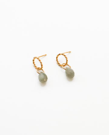 Personalized Twisted Moon Love Studs - Ohrstecker (wasserfest)