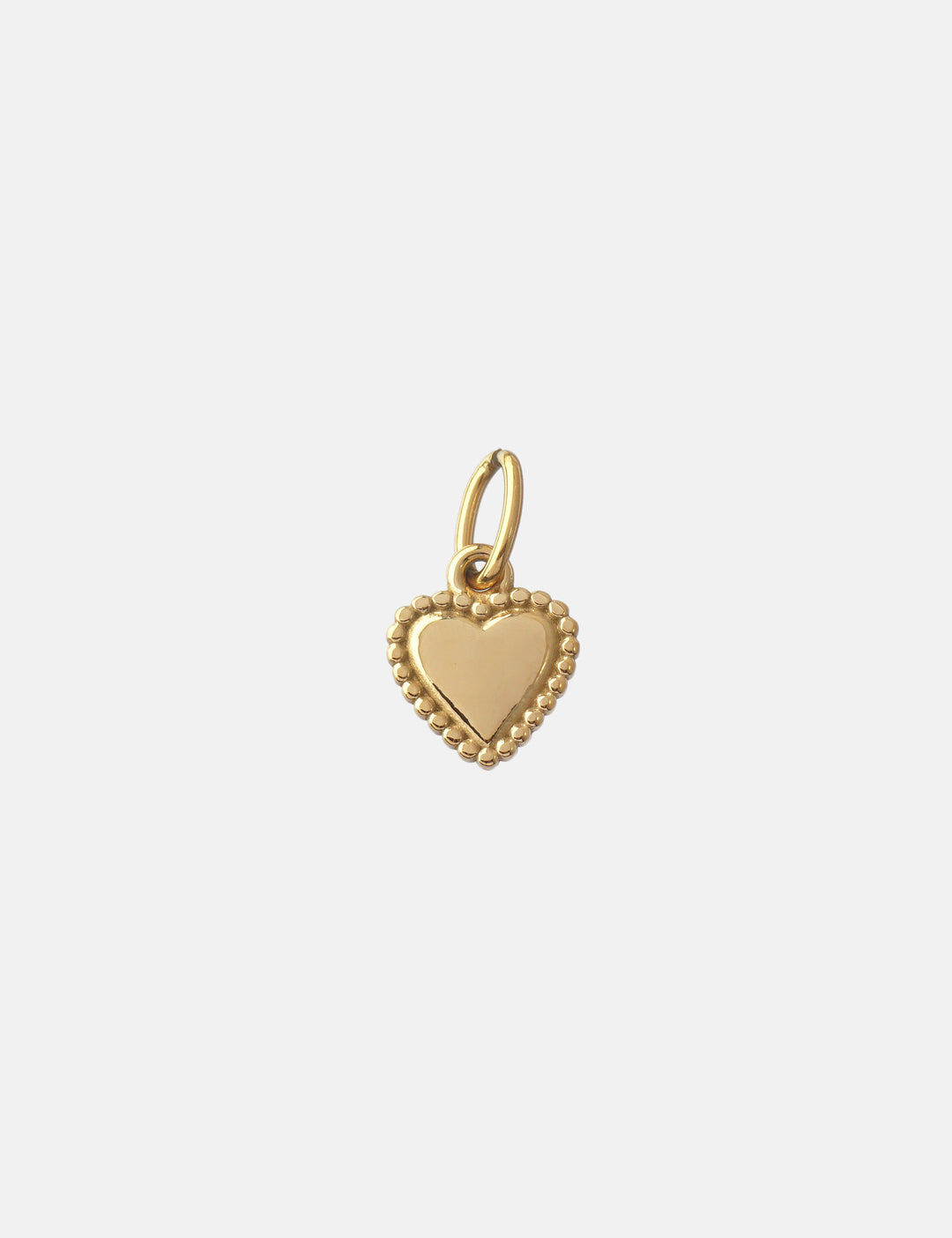 Personalized Dotted Bold Heart Charm - Anhänger (wasserfest)