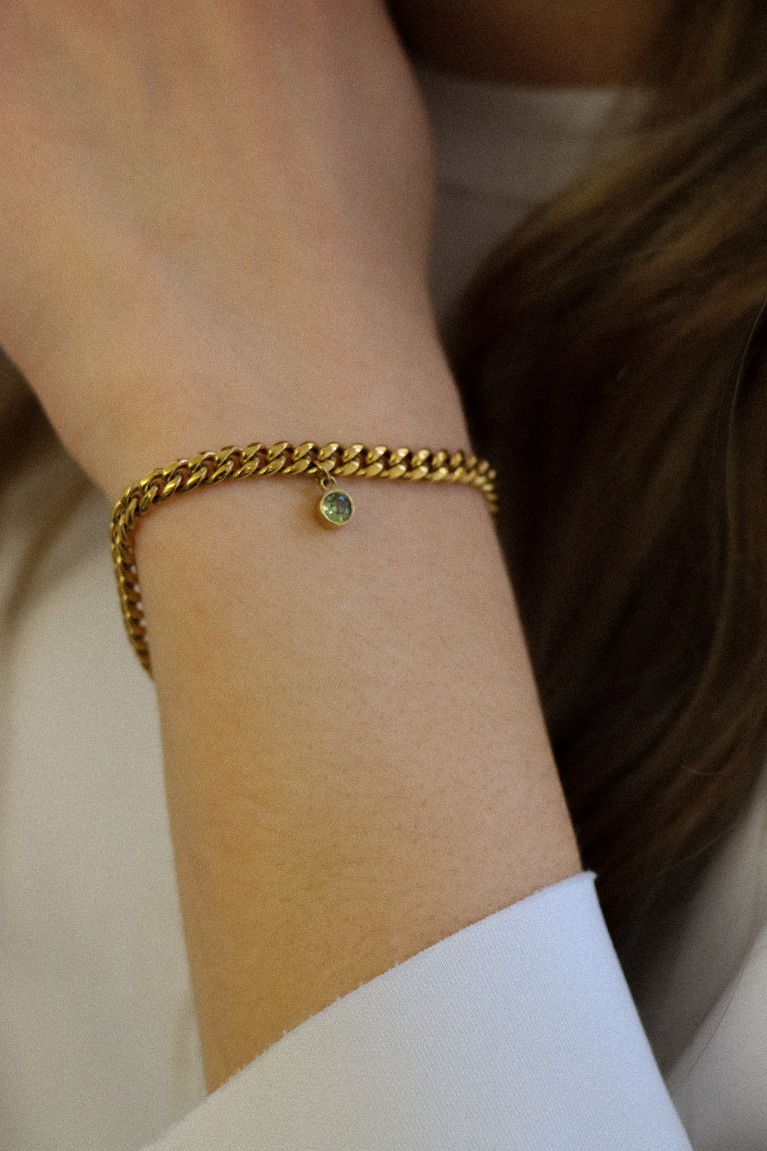 Personalized Cuba Birthstone Bracelet - Armkette (wasserfest)