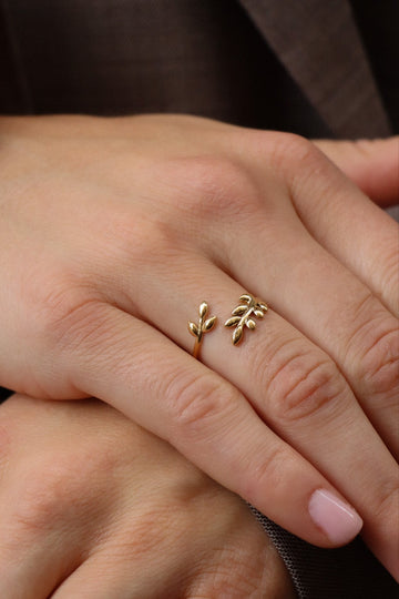 Two Leaves Hannah Ring Set (wasserfest)
