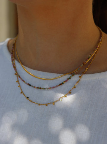 Amélie Tina Boho Necklace - Halsketten Layering Set (wasserfest)