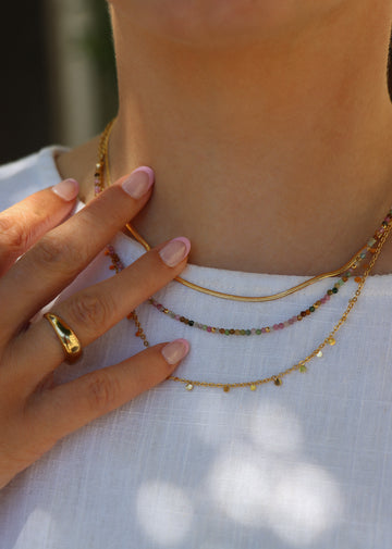 Amélie Tina Boho Necklace - Halsketten Layering Set (wasserfest)