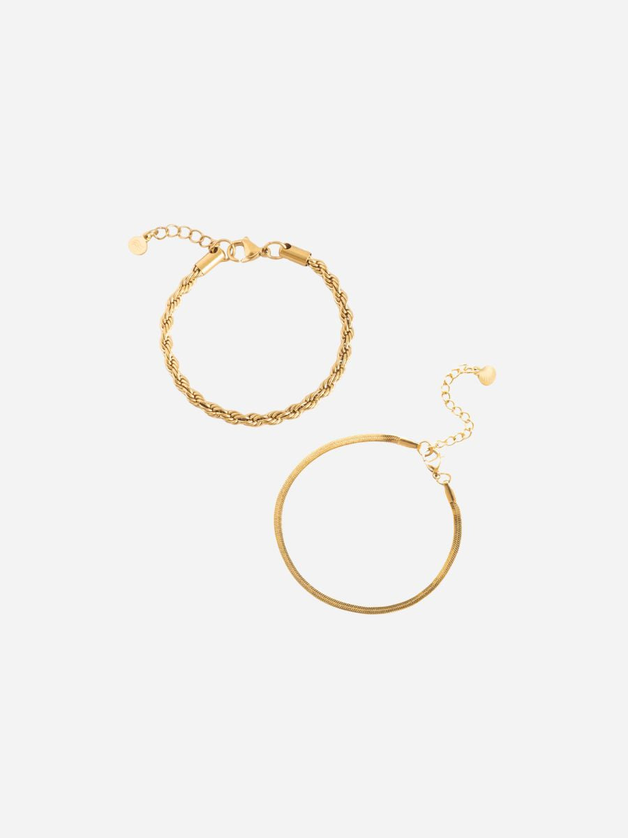 Everyday Amélie Bold Ria Bracelet - Armschmuck Set (wasserfest)