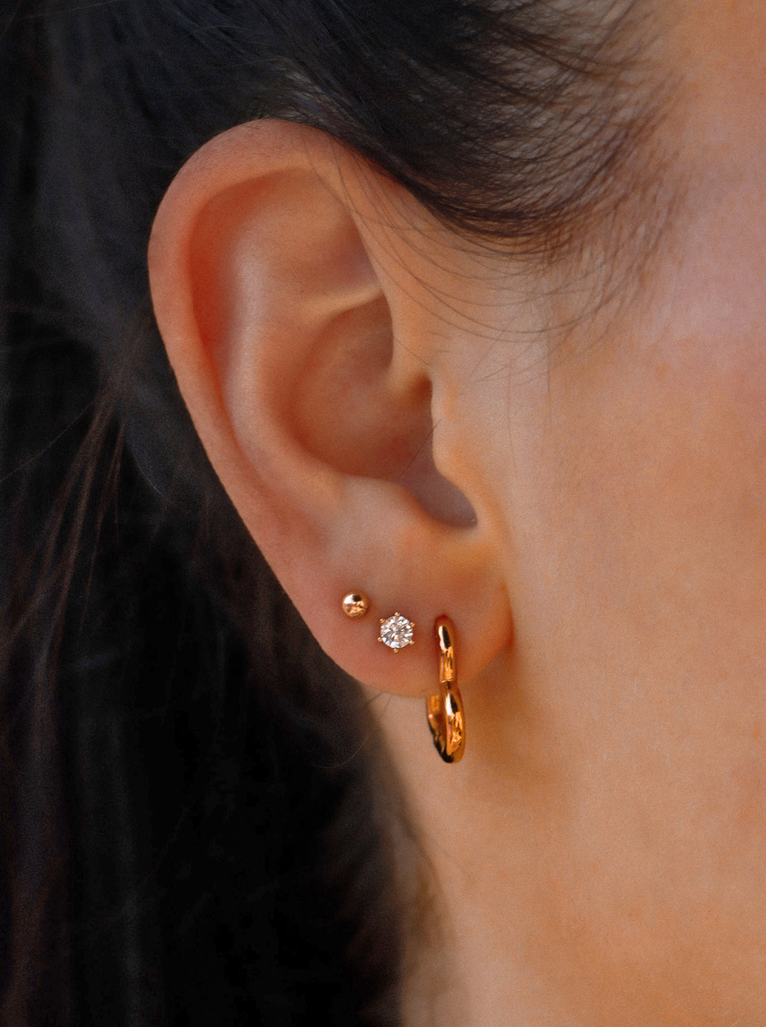 Little Heart Crystal Olivia - Earstacking Set (wasserfest)