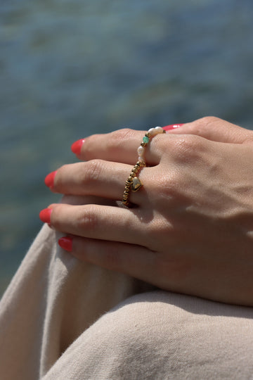 Sia Bold Heart Ring - Fingerring (wasserfest)