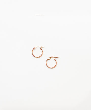 Thin Mia Twisted Hoop - Creolen (wasserfest)