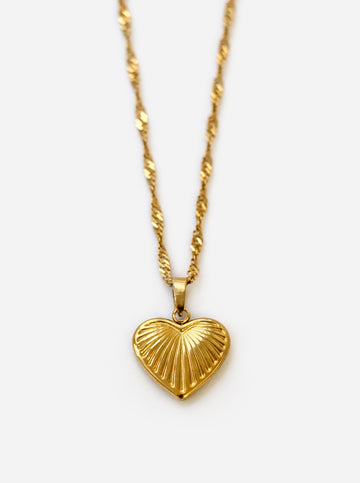 Valeria Vintage Heart Necklace - Halskette (wasserfest)