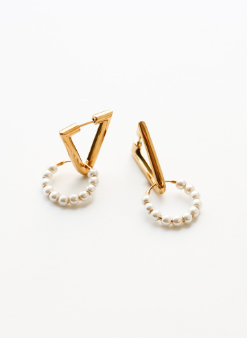 Vicky Pearl Hoop - Creolen (wasserfest)