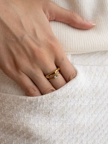 Bamboo Hannah Ring Set (wasserfest)