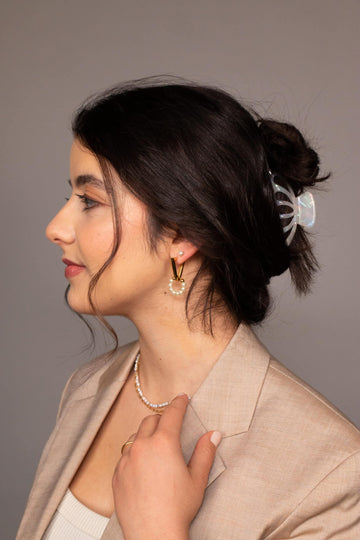 Vicky Pearl Hoop - Creolen (wasserfest)