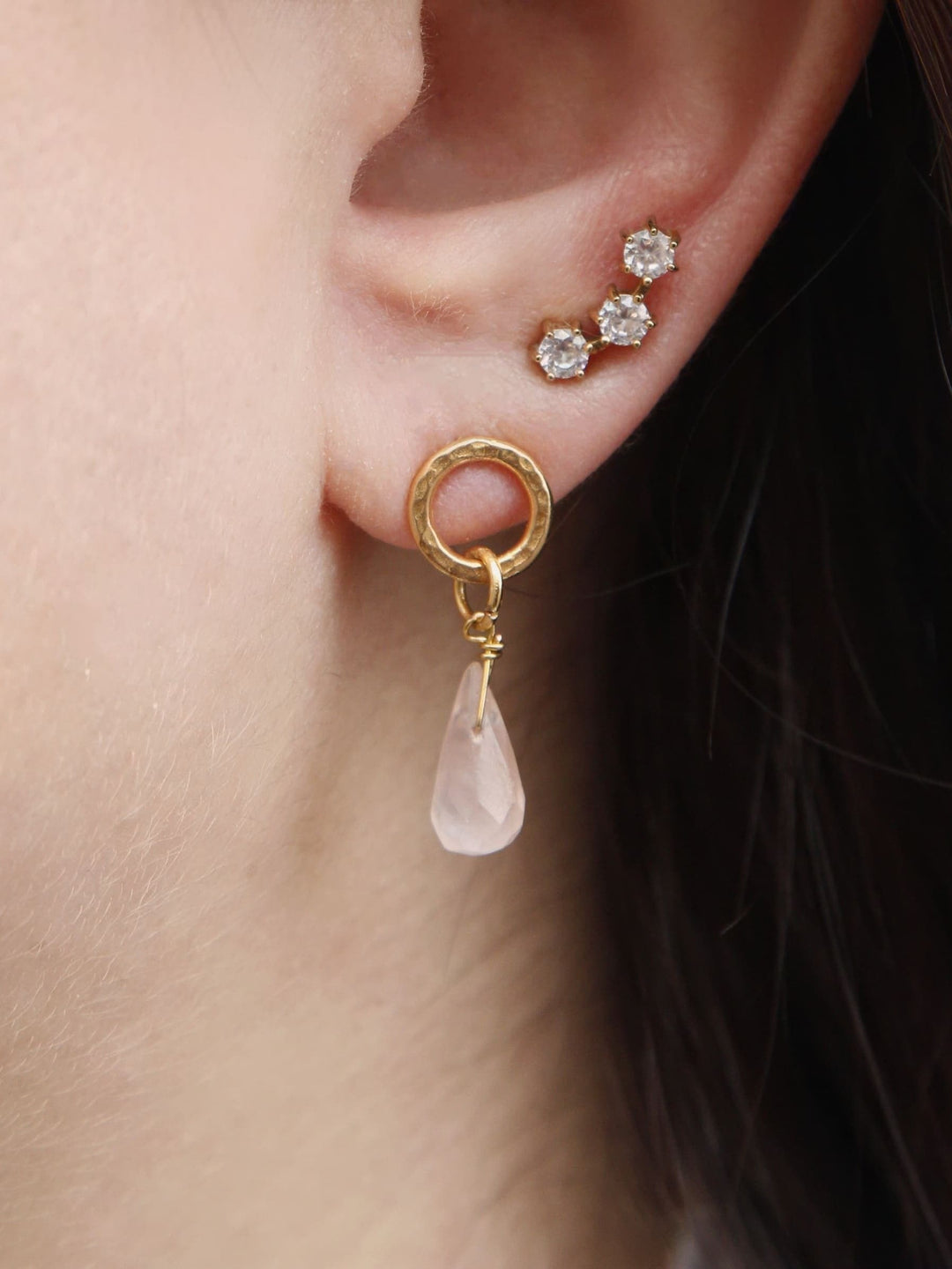 Personalized Eternity Moon Love Studs (wasserfest)
