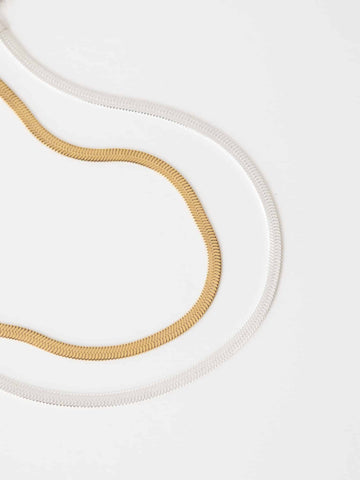 Amélie Bold Necklace Bicolor Set (wasserfest)