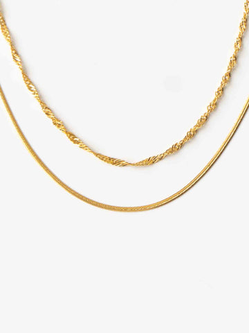 Valeria Amélie Necklace - Halsketten Layering Set (wasserfest)