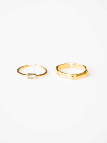 Bamboo Hannah Ring Set (wasserfest)