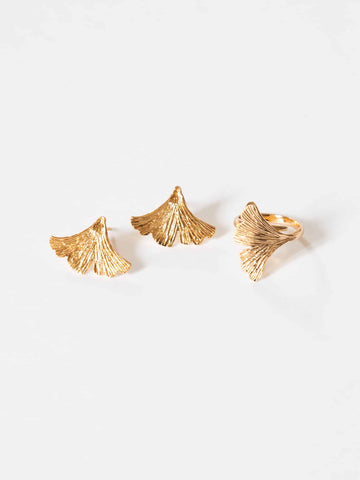 Ginkgo Schmuckset (wasserfest)