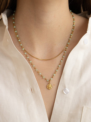 Alyssa Ava Necklace - Halsketten Layering Set (wasserfest)