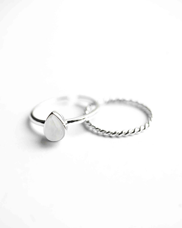 Isabelle Twisted Ring Set (waterproof)