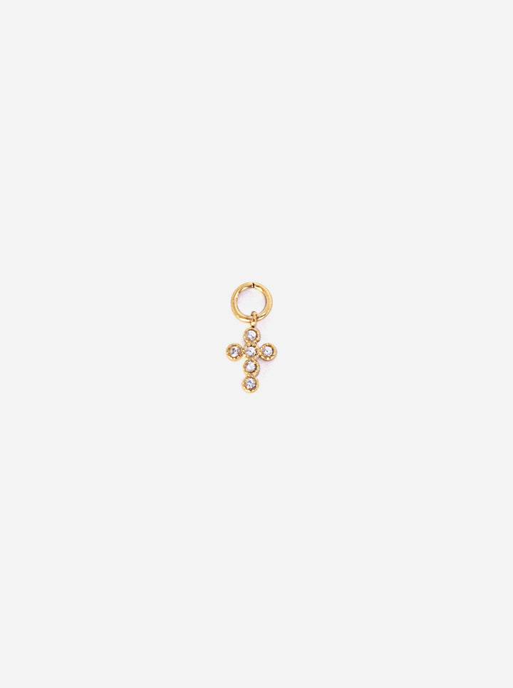 Personalized Shiny Cross Charm - Anhänger (wasserfest)