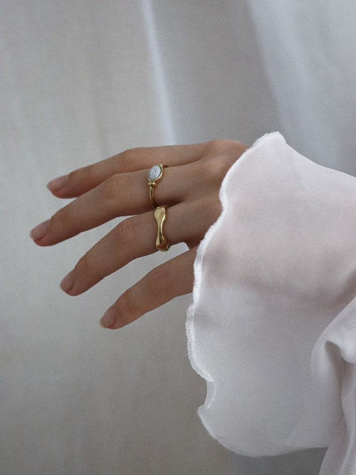 Vintage Stone Ring - Fingerring (wasserfest)