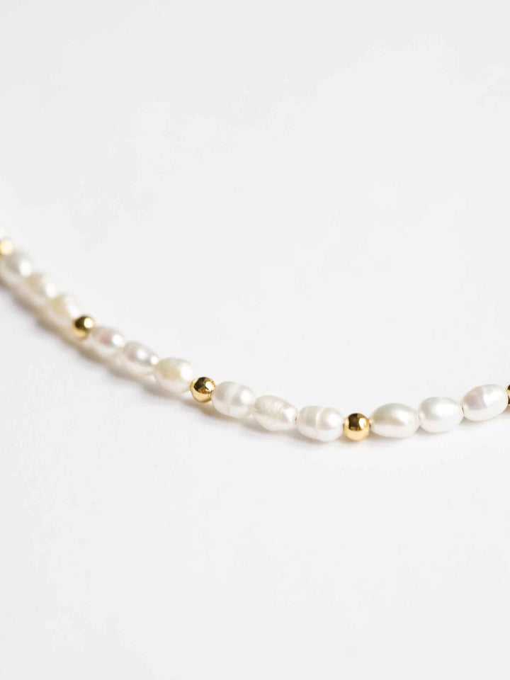 Personalized Sonia Pearl Love Letter Necklace - Perlenkette (wasserfest)