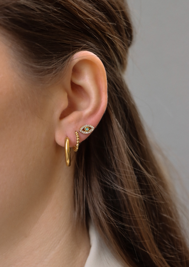Bold Dotted Fatima Eye - Earstacking Set (wasserfest)