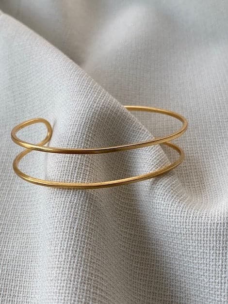 Double Row Bangle - Armreif (wasserfest)