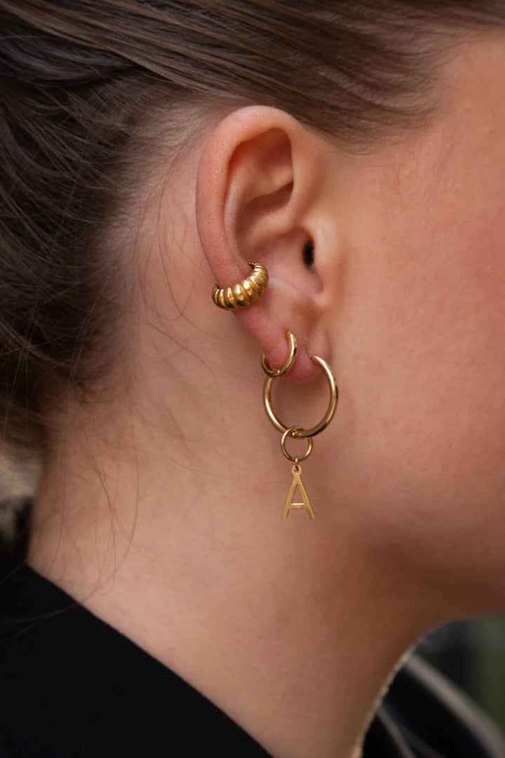 Ava Infinity Charm Hoops (waterproof)